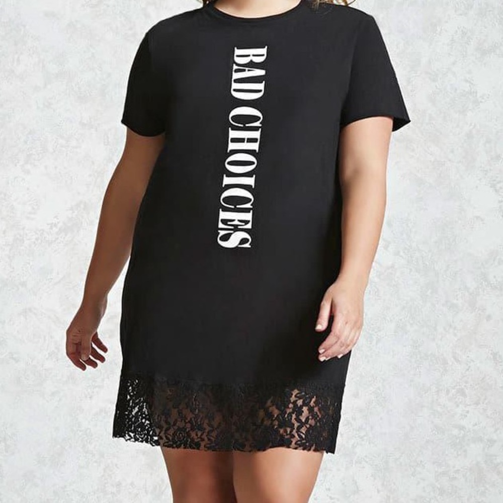 Forever 21 Graphic Tee Dress